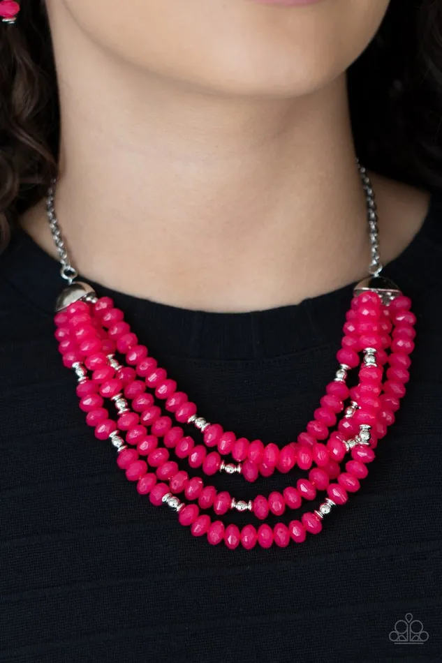 Paparazzi Necklace Best POSHible Taste Pink Paparazzi Jewelry Necklaces