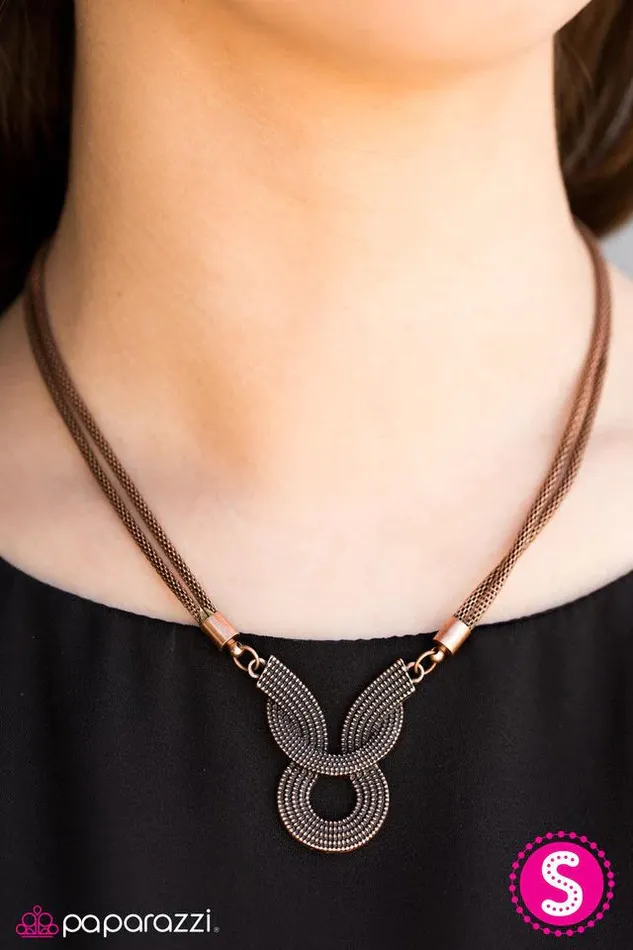 Paparazzi Necklace Classy Cleopatra Copper Paparazzi Jewelry Necklaces