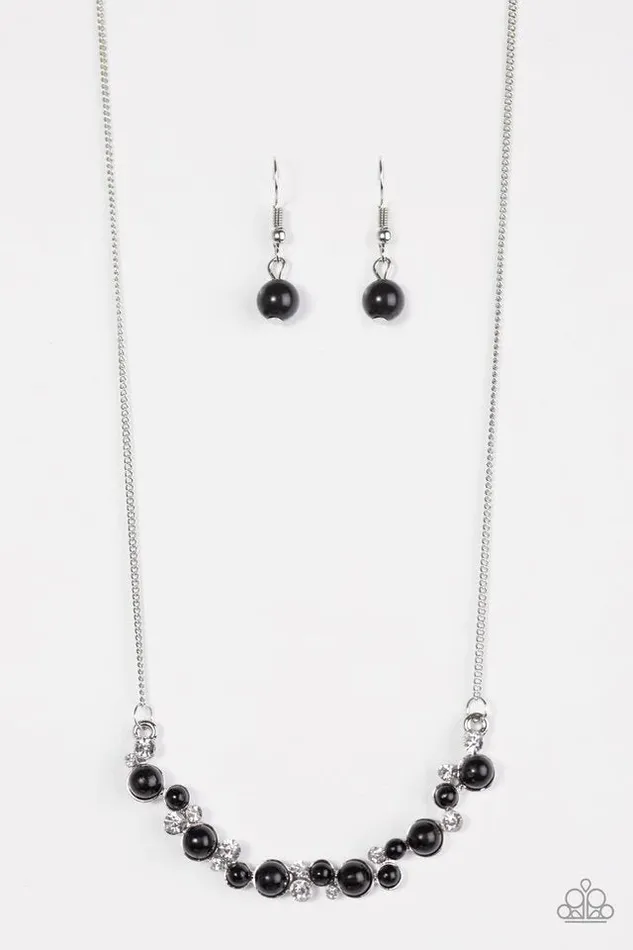 Paparazzi Necklace Commander In SPARKLE Black Paparazzi Jewelry Necklaces