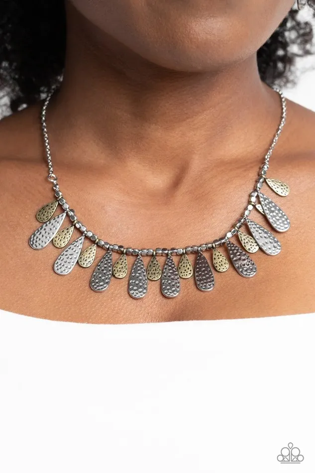 Paparazzi Necklace Compelling Confetti Multi Paparazzi Jewelry Necklaces