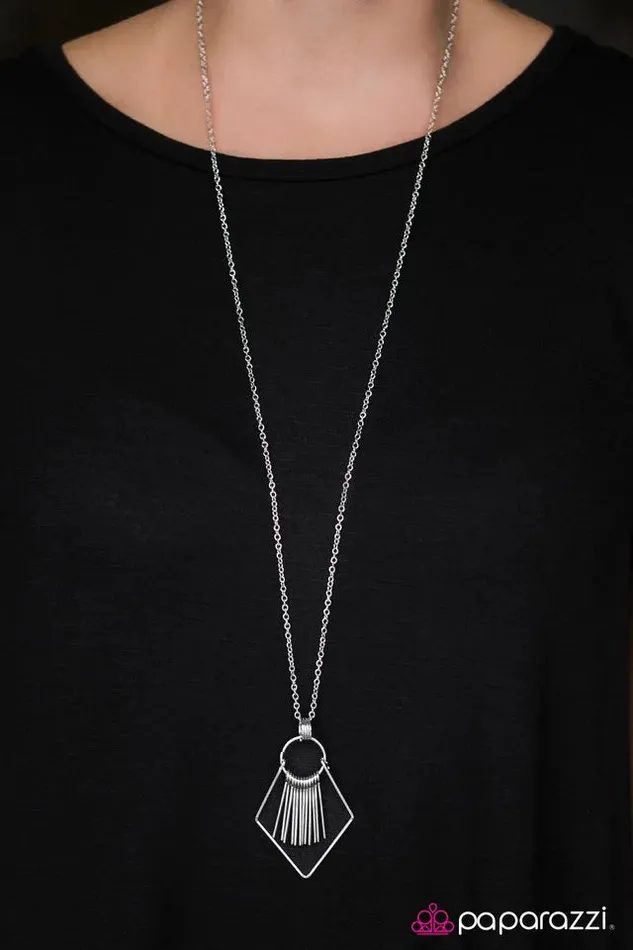 Paparazzi Necklace Dead OAR Alive Silver Paparazzi Jewelry Necklaces