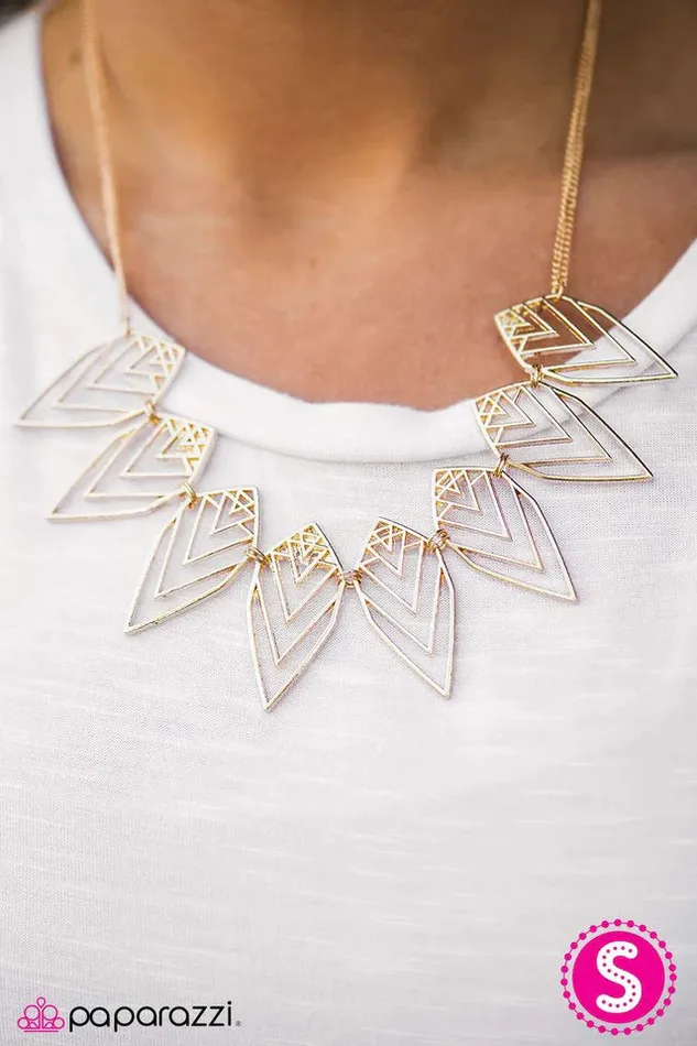 Paparazzi Necklace Endangered Species Gold Paparazzi Jewelry Necklaces