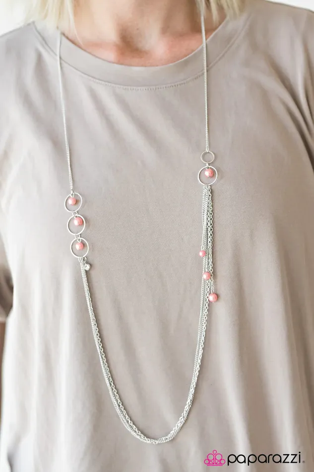 Paparazzi Necklace Fancy Fanciful Orange Paparazzi Jewelry Necklaces