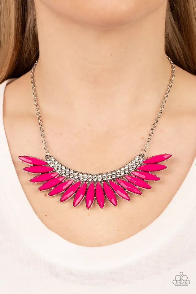 Paparazzi Necklace Flauntable Flamboyance Pink Paparazzi Jewelry Necklaces