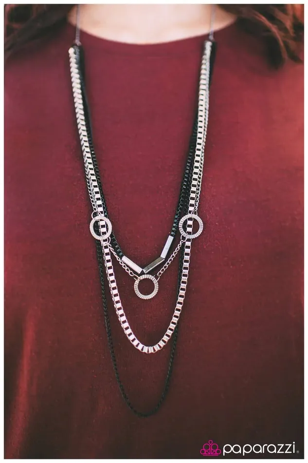 Paparazzi Necklace Go Go Gadget Black Paparazzi Jewelry Necklaces
