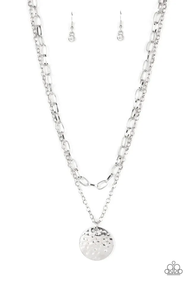 Paparazzi Necklace Highlight of My Life White Paparazzi Jewelry Necklaces