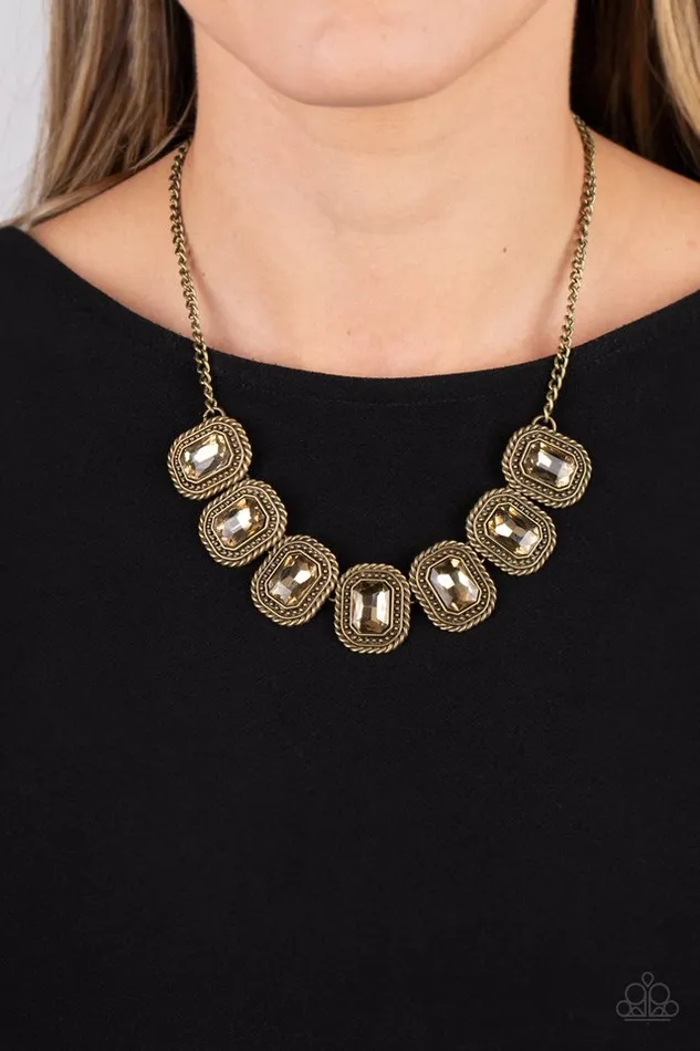 Paparazzi Necklace Iced Iron Brass Paparazzi Jewelry Necklaces