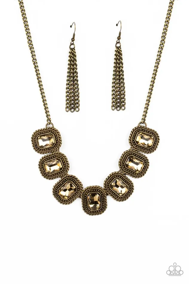 Paparazzi Necklace Iced Iron Brass Paparazzi Jewelry Necklaces