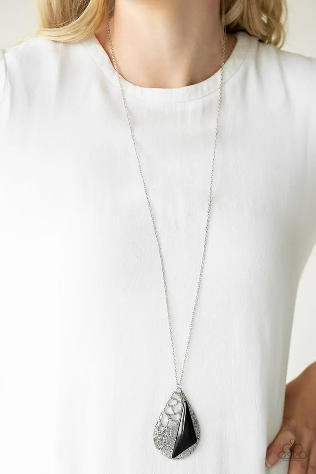 Paparazzi Necklace Impressive Edge Black Paparazzi Jewelry Necklaces