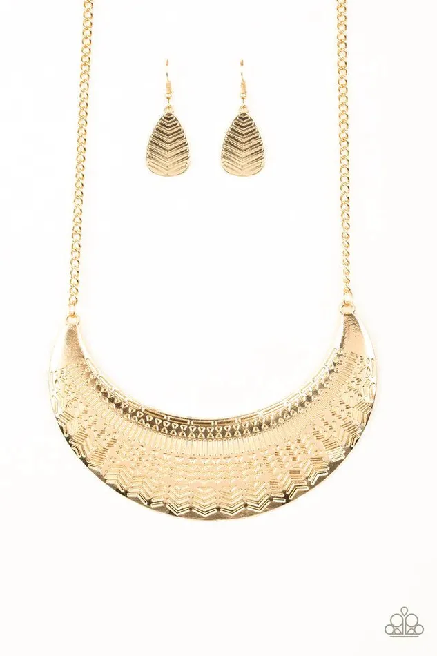 Paparazzi Necklace Large As Life Gold Paparazzi Jewelry Necklaces
