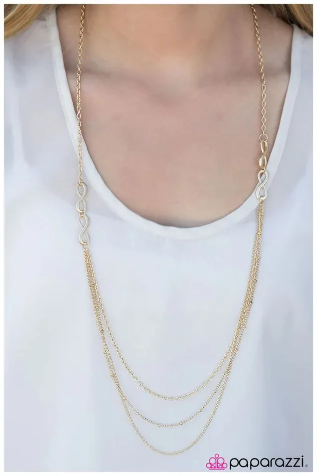 Paparazzi Necklace Limitless Gold Paparazzi Jewelry Necklaces