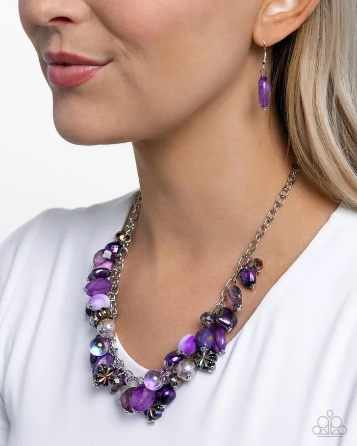 Paparazzi Necklace Offbeat Ofrenda Purple Paparazzi Jewelry Necklaces