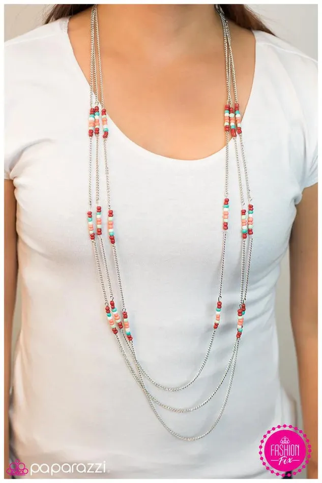 Paparazzi Necklace On the Pulse Multi Paparazzi Jewelry Necklaces