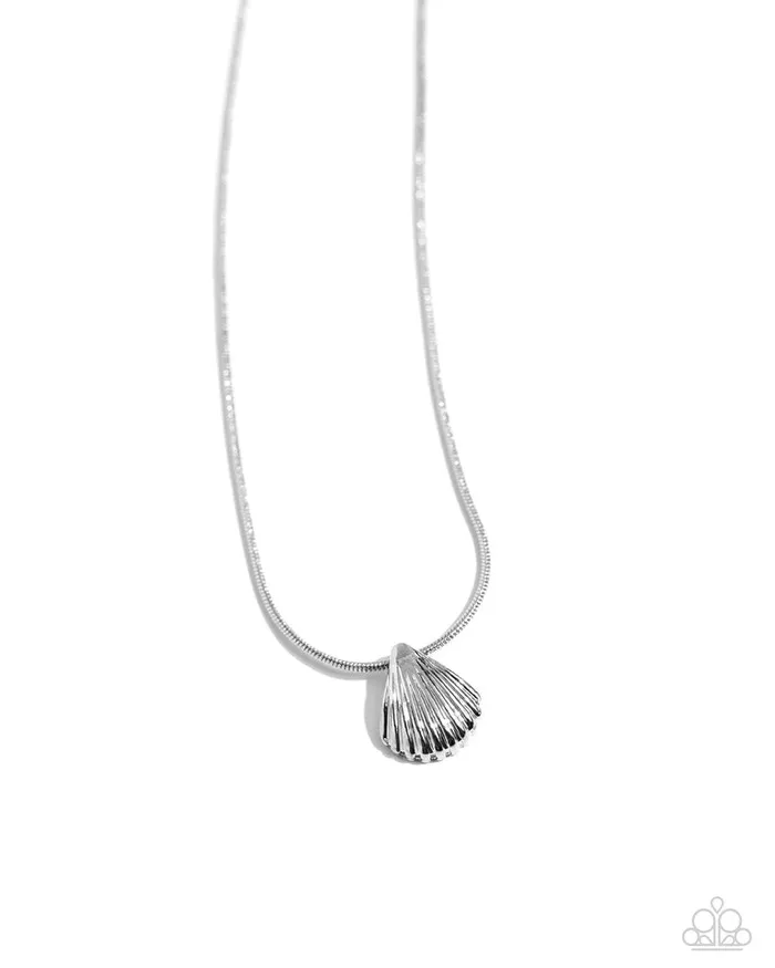 Paparazzi Necklace Seashell Simplicity Silver Paparazzi Jewelry Necklaces Paparazzi Necklace Seashell Simplicity Silver Paparazzi Jewelry Necklaces