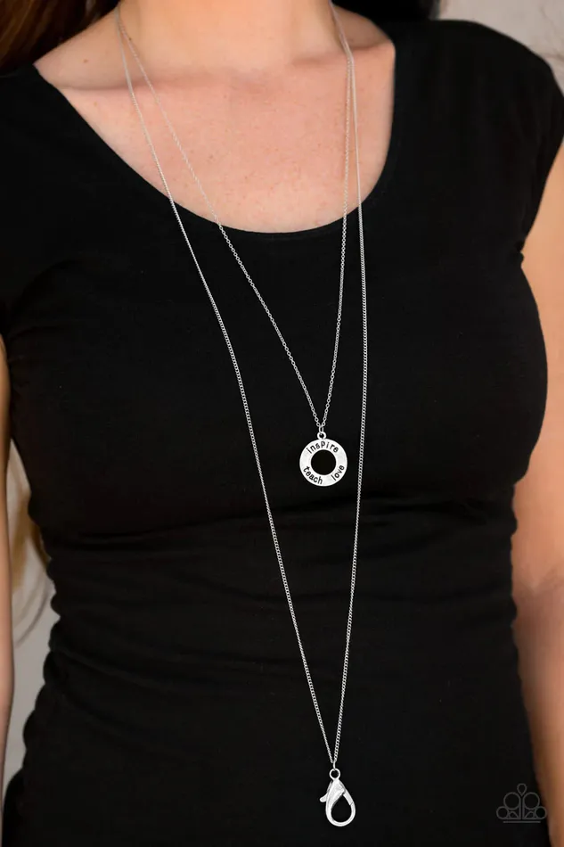 Paparazzi Necklace Secret Of Success Silver Paparazzi Jewelry Necklaces