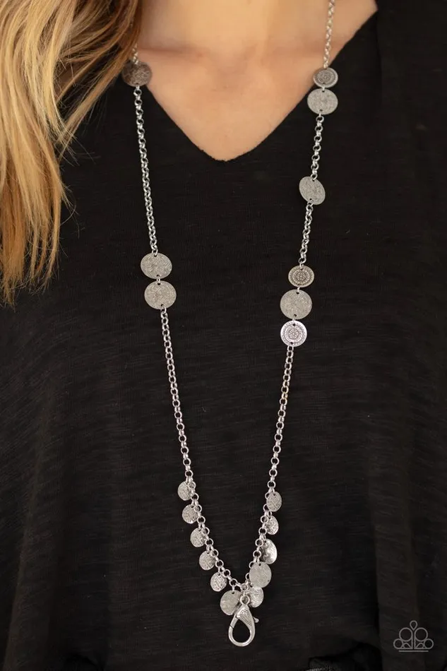 Paparazzi Necklace Trailblazing Trinket Silver Paparazzi Jewelry Necklaces