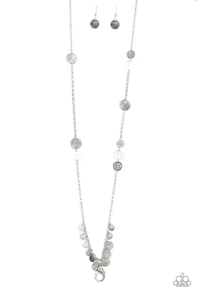 Paparazzi Necklace Trailblazing Trinket Silver Paparazzi Jewelry Necklaces Paparazzi Necklace Trailblazing Trinket Silver Paparazzi Jewelry Necklaces