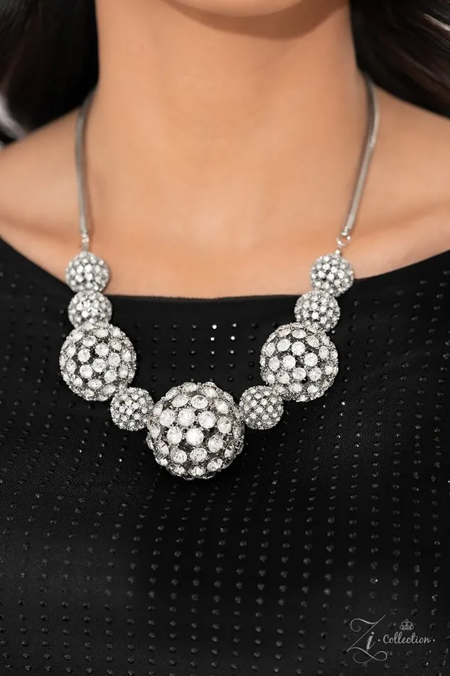Paparazzi Necklace Undaunted White Paparazzi Jewelry Necklaces