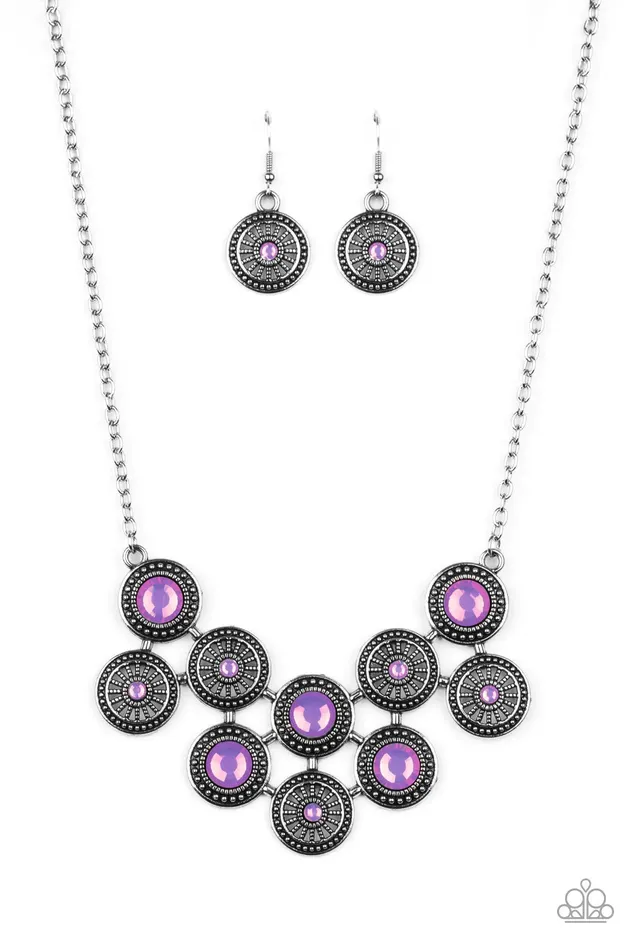 Paparazzi Necklace Whats Your Star Sign Purple Paparazzi Jewelry Necklaces