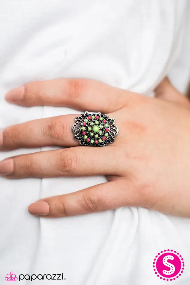 Paparazzi Ring BALI Dancer Green Paparazzi Jewelry Rings