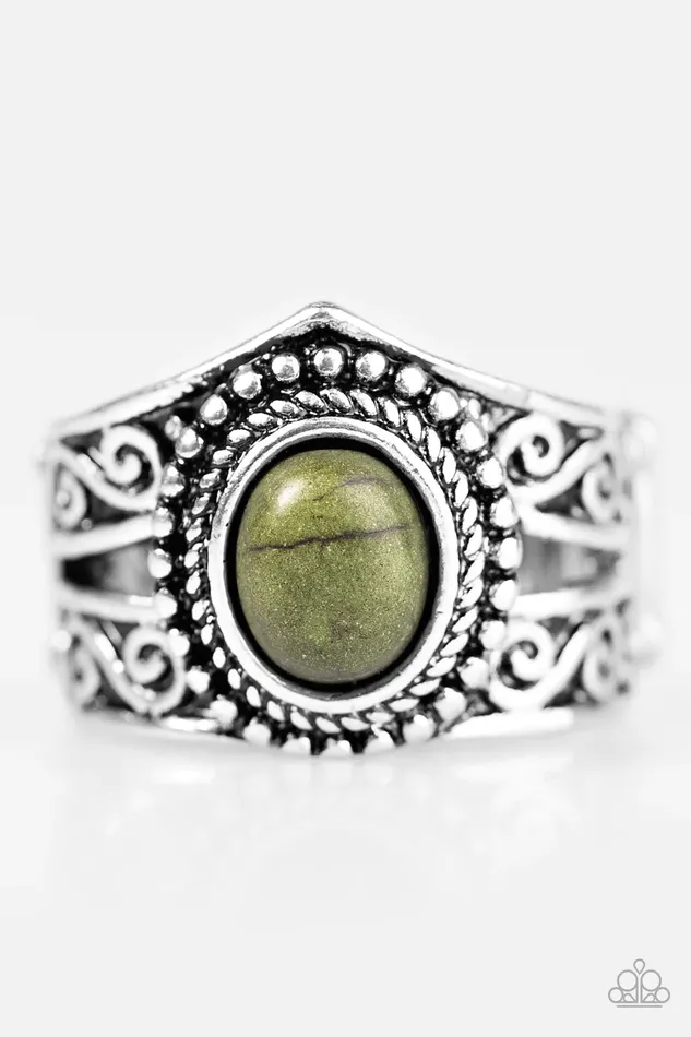 Paparazzi Ring Chief Of Chic Green Paparazzi Jewelry Rings