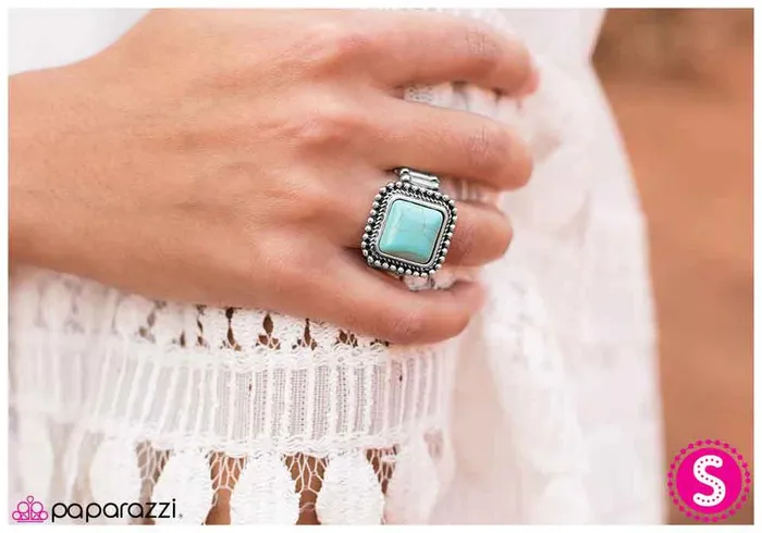 Paparazzi Ring Desert Spring Blue Paparazzi Jewelry Rings