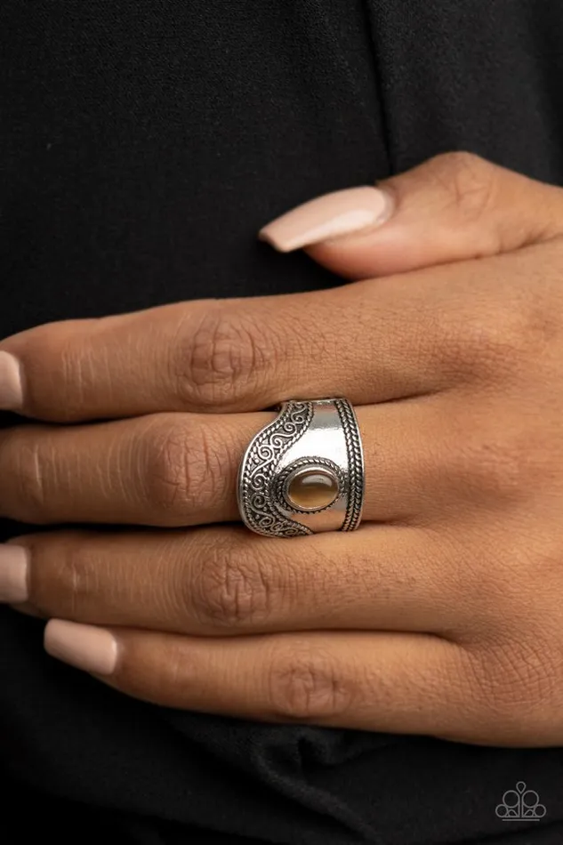 Paparazzi Ring Dreamy Definition Brown Paparazzi Jewelry Rings