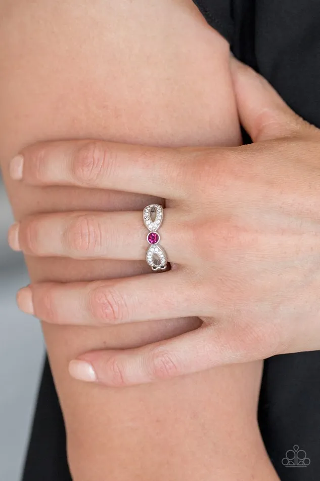 Paparazzi Ring Extra Side Of Elegance Pink Paparazzi Jewelry Rings