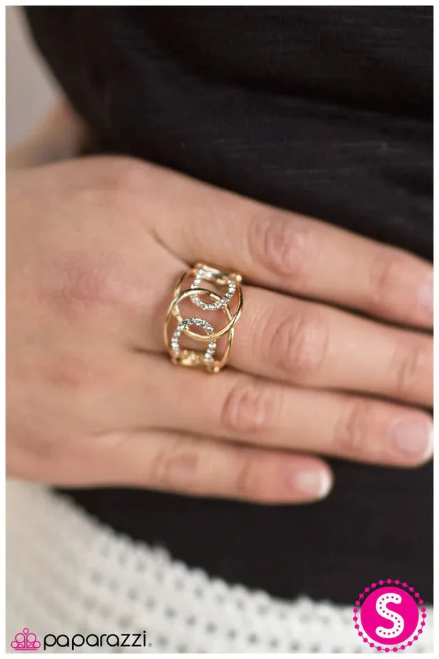 Paparazzi Ring Get Down Tonight Gold Paparazzi Jewelry Rings