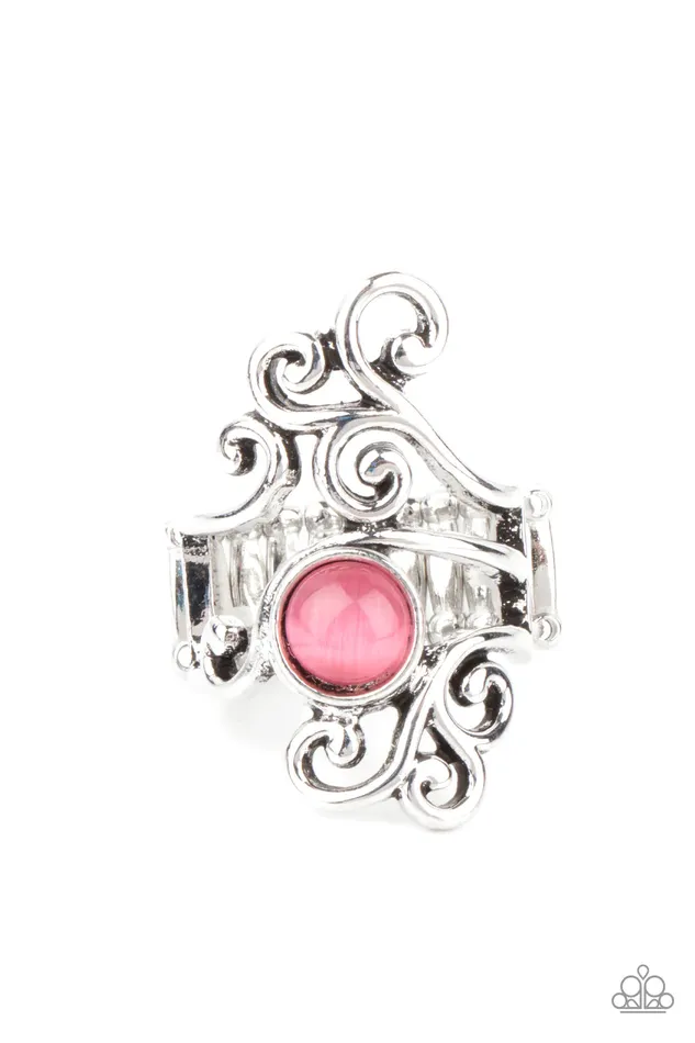 Paparazzi Ring Glimmering Grapevines Pink Paparazzi Jewelry Rings