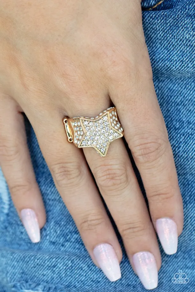 Paparazzi Ring Here Come The Fireworks Gold Paparazzi Jewelry Rings
