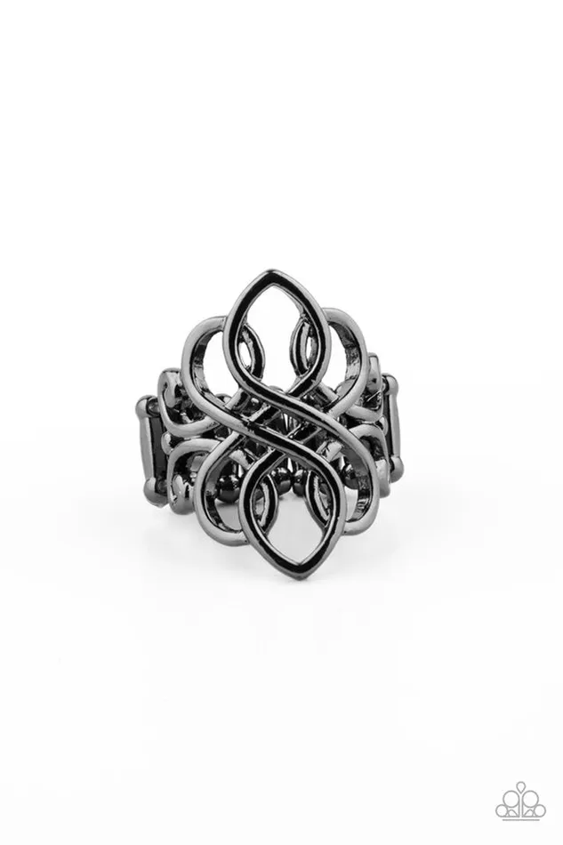 Paparazzi Ring Regal Roundabout Black Paparazzi Jewelry Rings Paparazzi Ring Regal Roundabout Black Paparazzi Jewelry Rings