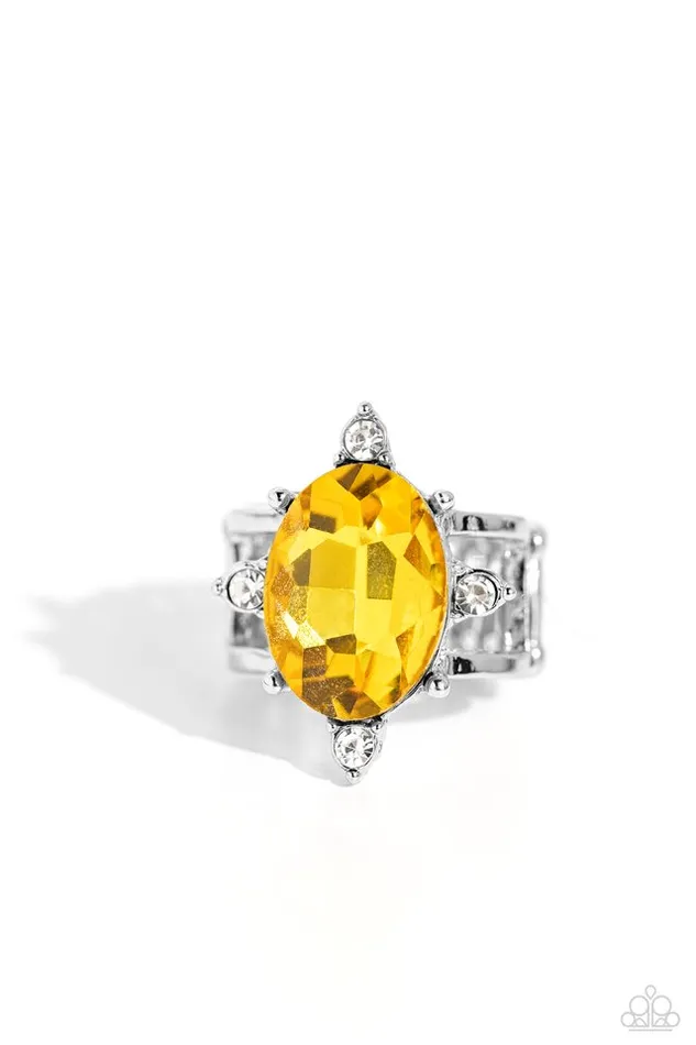 Paparazzi Ring Sensational Sparkle Yellow Paparazzi Jewelry Rings Paparazzi Ring Sensational Sparkle Yellow Paparazzi Jewelry Rings