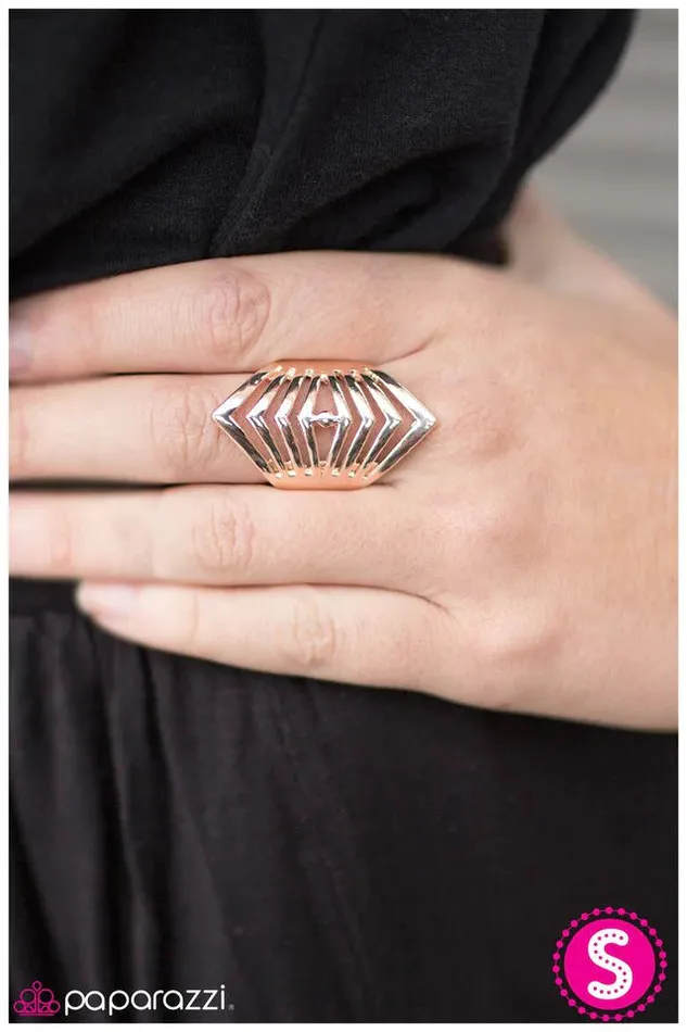 Paparazzi Ring The ATeam Rose Gold Paparazzi Jewelry Rings