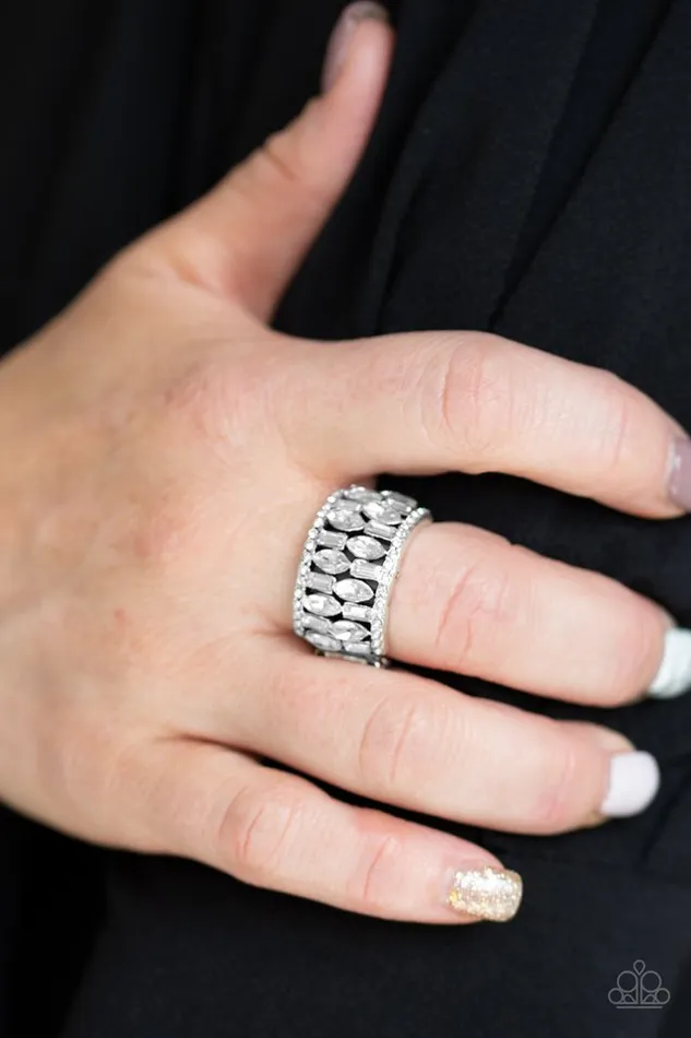 Paparazzi Ring Treasure Trove Tribute White Paparazzi Jewelry Rings