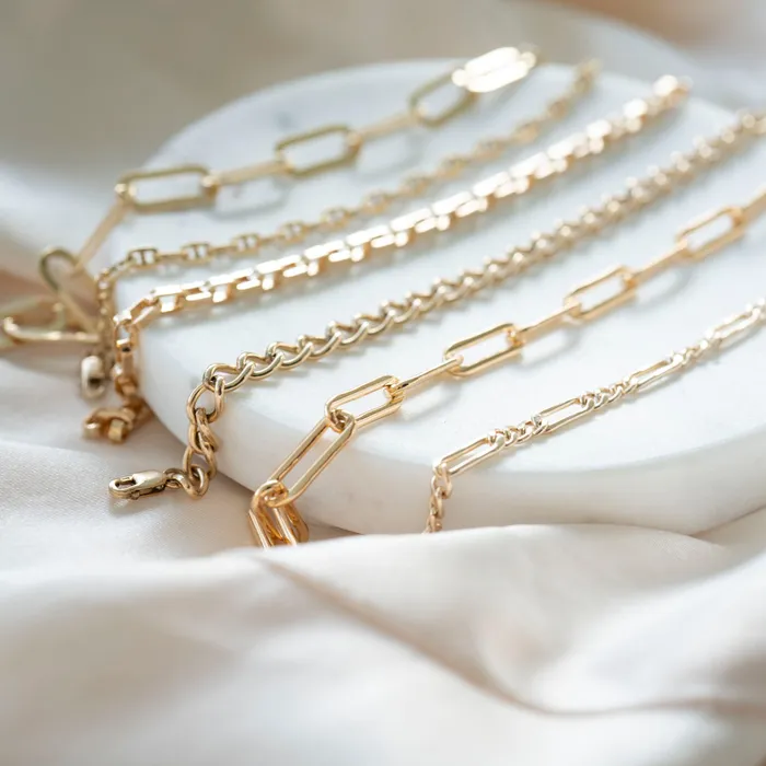RG Bracelets Gold Filled Figaro Bracelet