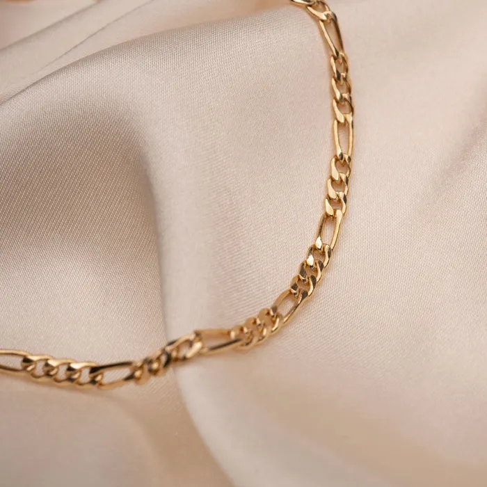 RG Bracelets Gold Filled Figaro Bracelet