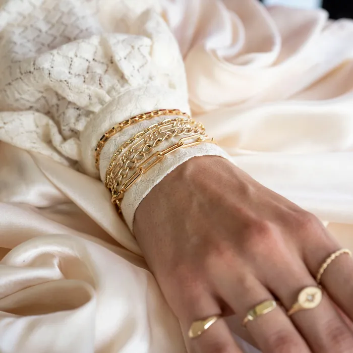 RG Bracelets Gold Filled Figaro Bracelet