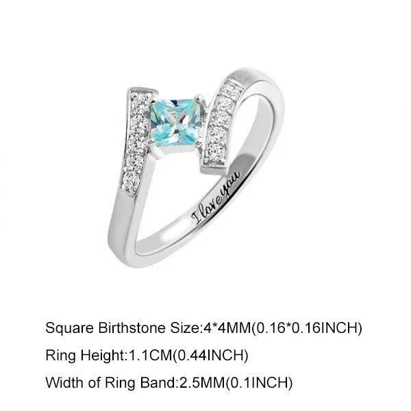 Rings Belbren Mothers Ring with 19 Birthstones Personalized Nana Rings Couple Rings Promise Rings Family Name Ring gift for Grandma