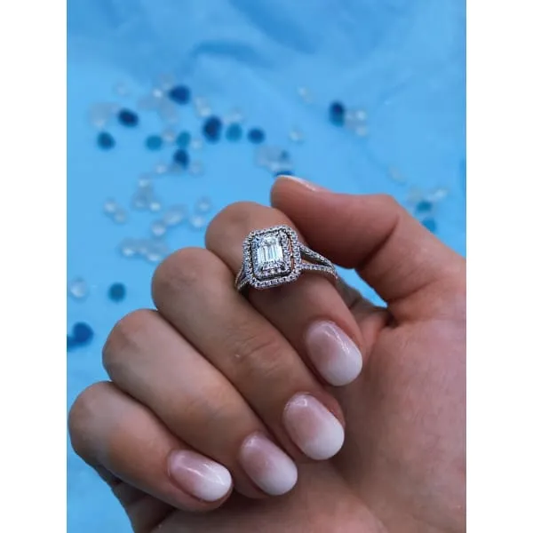Rings Charming 18k White Gold wedding ring with 175ct of Total Diamond Weight Diamond Source NYC