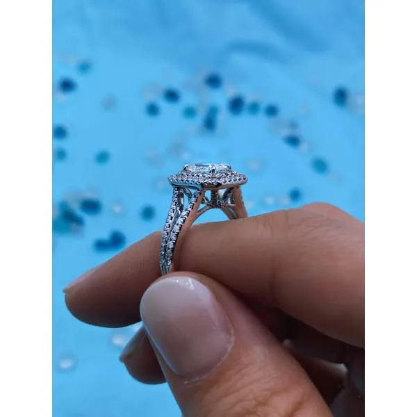 Rings Charming 18k White Gold wedding ring with 175ct of Total Diamond Weight Diamond Source NYC