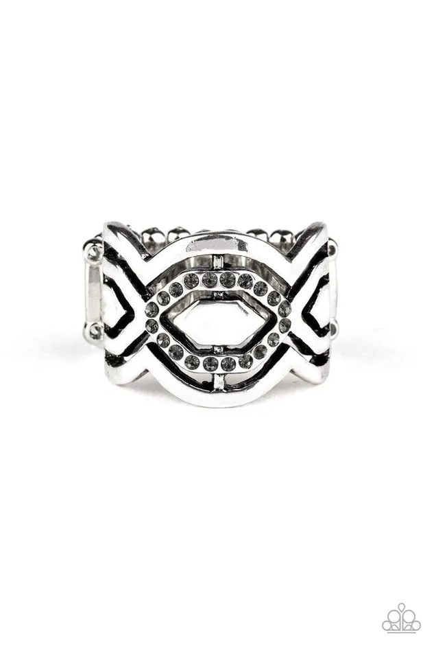 Rings Paparazzi Jewelry Paparazzi Ring Divinely Deco Silver Rings Paparazzi Jewelry Paparazzi Ring Divinely Deco Silver