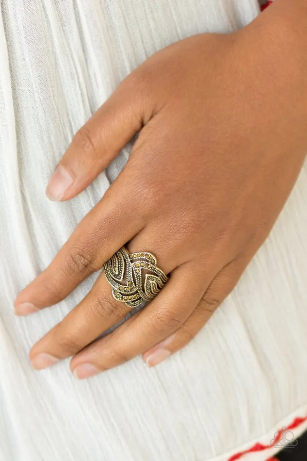 Rings Paparazzi Jewelry Paparazzi Ring Fire and Ice Brass