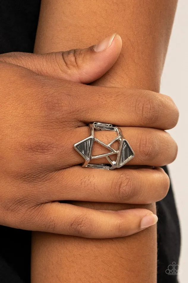 Rings Paparazzi Jewelry Paparazzi Ring Making Me Edgy Silver
