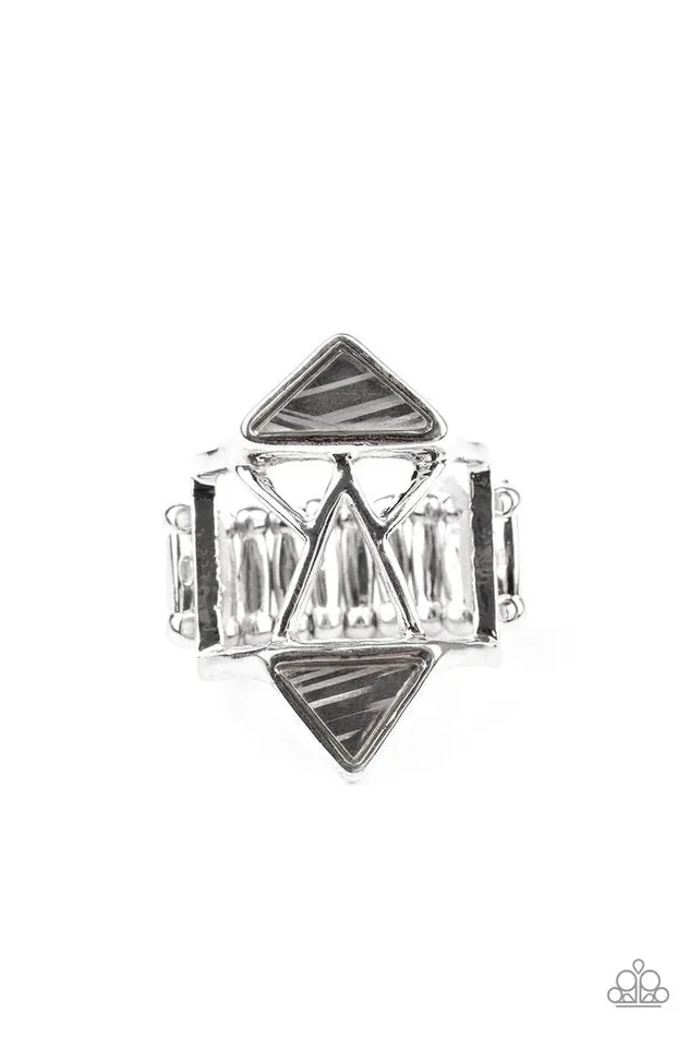 Rings Paparazzi Jewelry Paparazzi Ring Making Me Edgy Silver Rings Paparazzi Jewelry Paparazzi Ring Making Me Edgy Silver