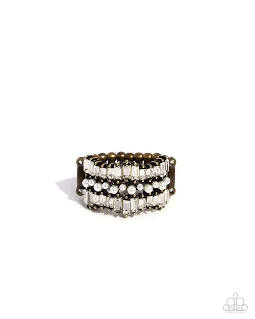 Rings Paparazzi Jewelry Paparazzi Ring Preppy Pearls Brass Rings Paparazzi Jewelry Paparazzi Ring Preppy Pearls Brass
