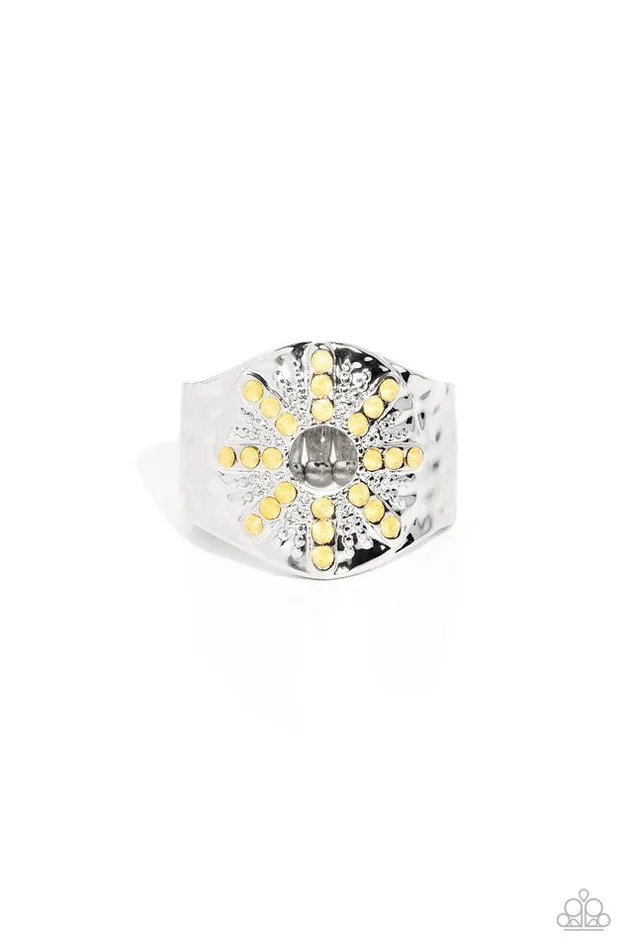 Rings Paparazzi Jewelry Paparazzi Ring Stylish Sunbeams Yellow Rings Paparazzi Jewelry Paparazzi Ring Stylish Sunbeams Yellow