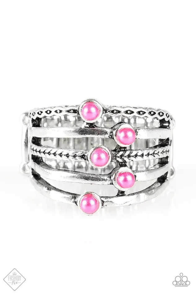 Rings Paparazzi Ring Dearly Devoted Pink Paparazzi Jewelry