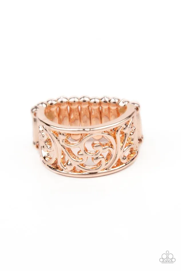 Rings Paparazzi Ring DiVINE Design Rose Gold Paparazzi Jewelry Rings Paparazzi Ring DiVINE Design Rose Gold Paparazzi Jewelry