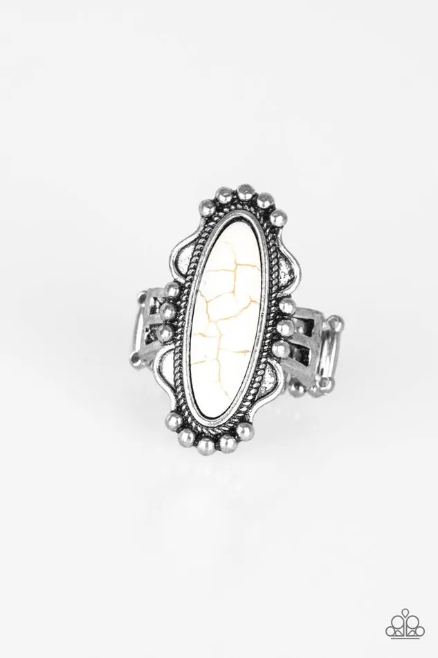 Rings Paparazzi Ring Leave No Trace White Paparazzi Jewelry Rings Paparazzi Ring Leave No Trace White Paparazzi Jewelry